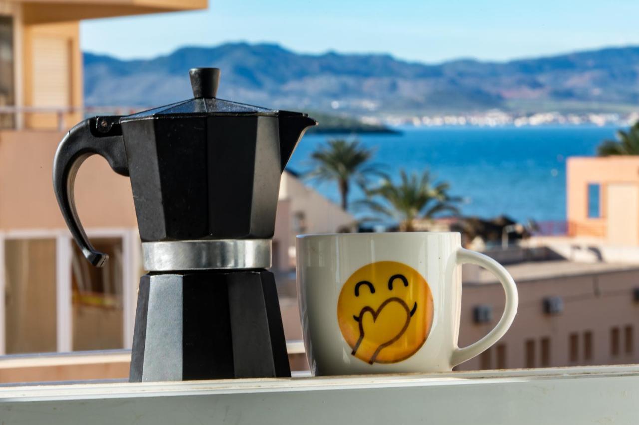 Ferienwohnung Bright Studio With The Seaview And Swimming Pool La Manga del Mar Menor Exterior foto